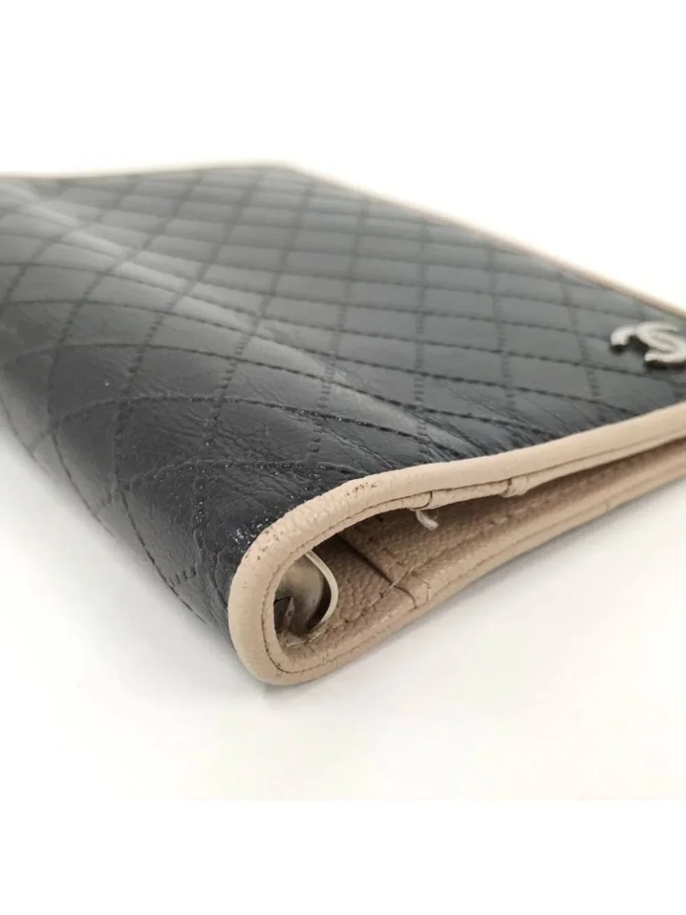 Chanel Notebook Cover Leather Black Agenda